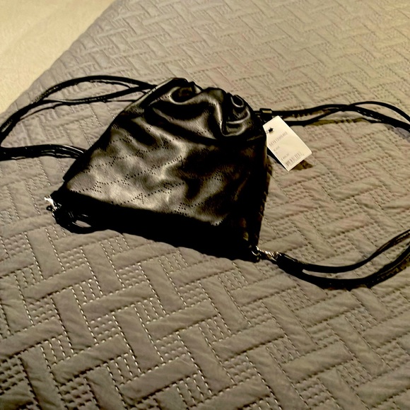 Stella McCartney vegan leather mini backpack in black main image 7